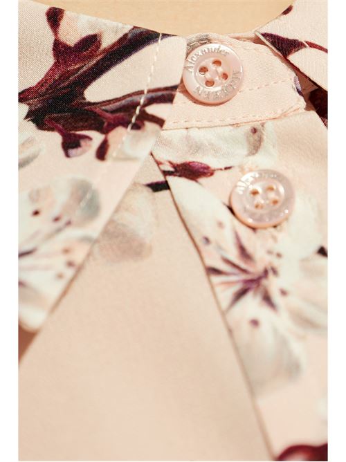 Classic Flowers Shirt for Women in Pink Alexander McQueen | 798281QCALA5072